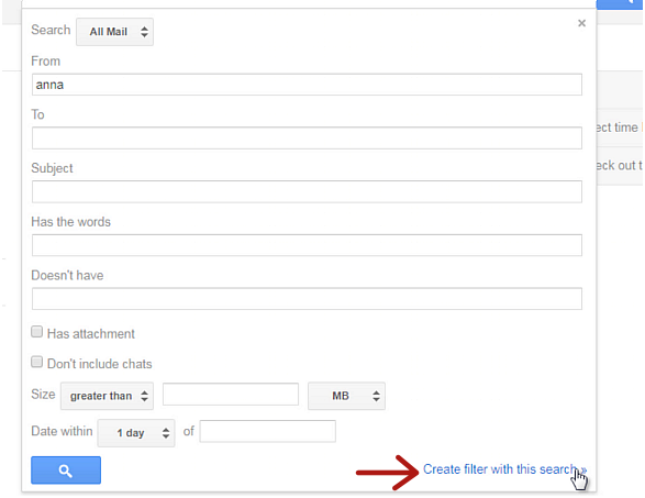 create gmail filter link