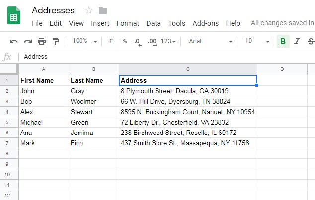 How to use Google Sheets to mail merge labels | blog.gsmart.in