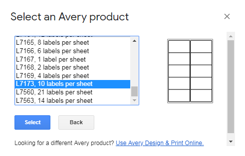 avery label mail merge from excel